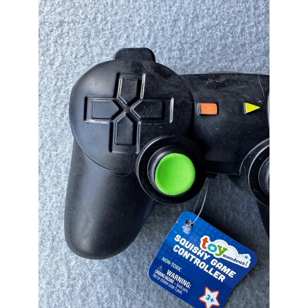 Toymendous Squishy Game Controller Black Fidget Stress Toy Gel Filled Kids 3+